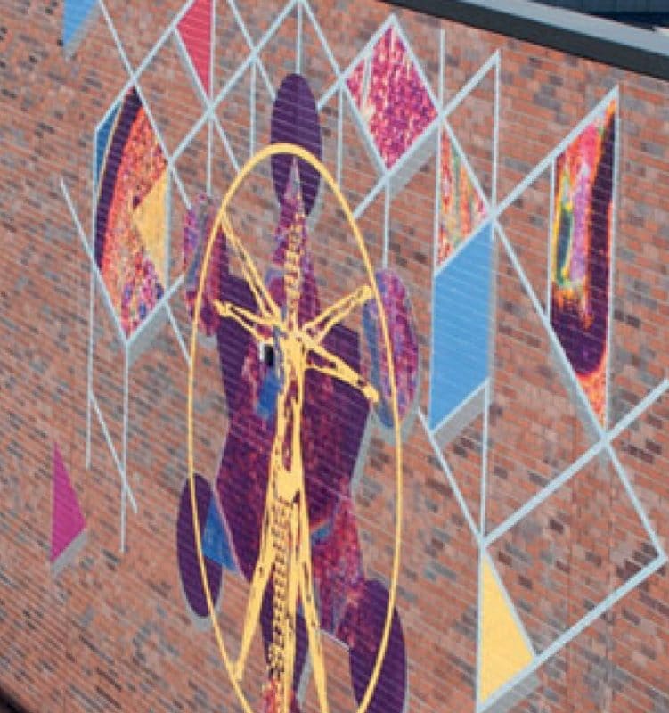 Close Up of Blackburn Mural