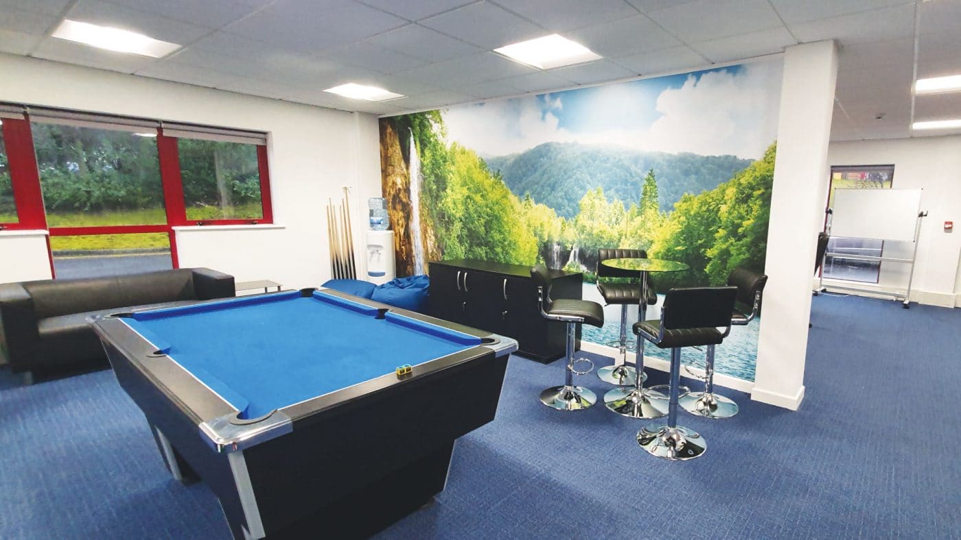 Breakout Room with Feature Wall at CAD Room