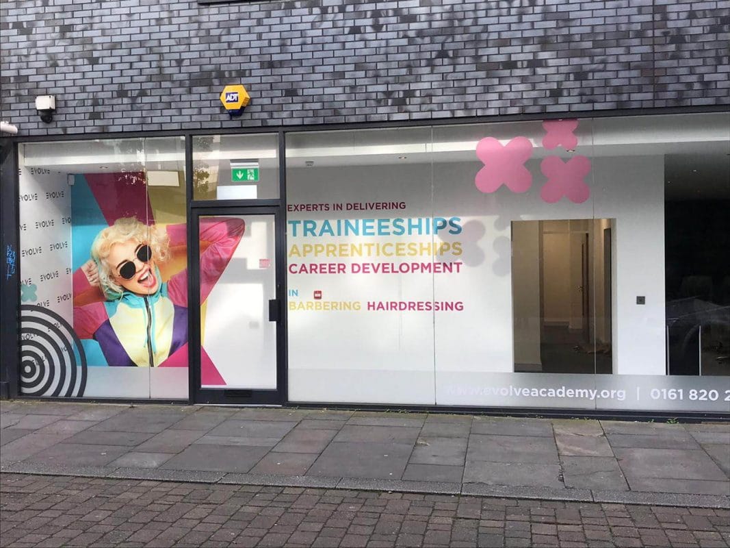 Service Wallpaper & Window Graphics at Evolve Academy