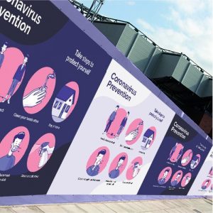 Covid-19 external hoarding example
