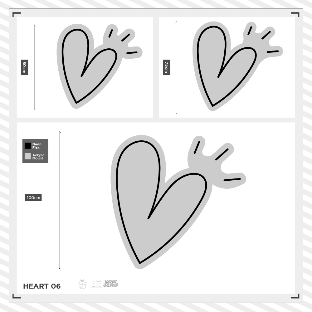 Sparking Heart Neon Sign - Image 2