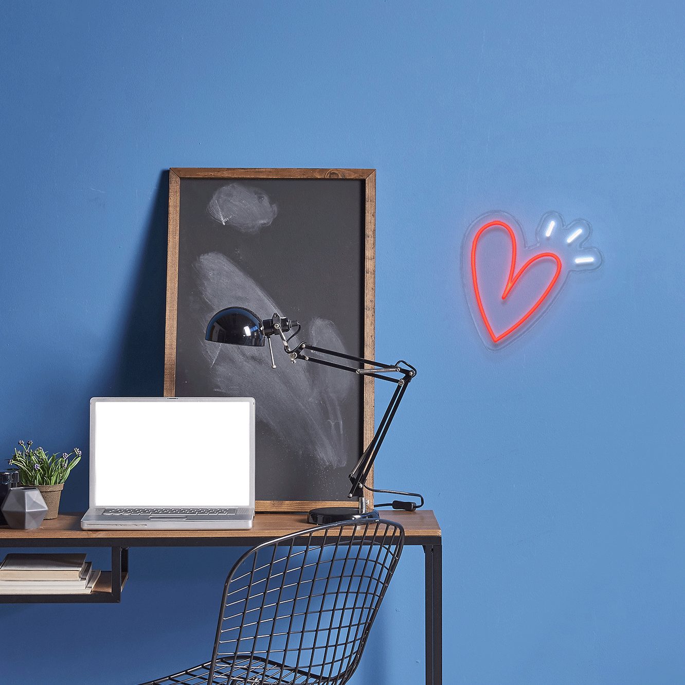 Sparking Heart Neon Sign